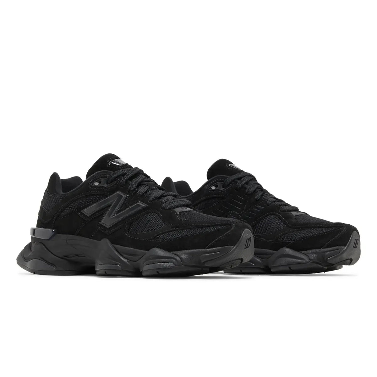 9060 Triple Black Suede