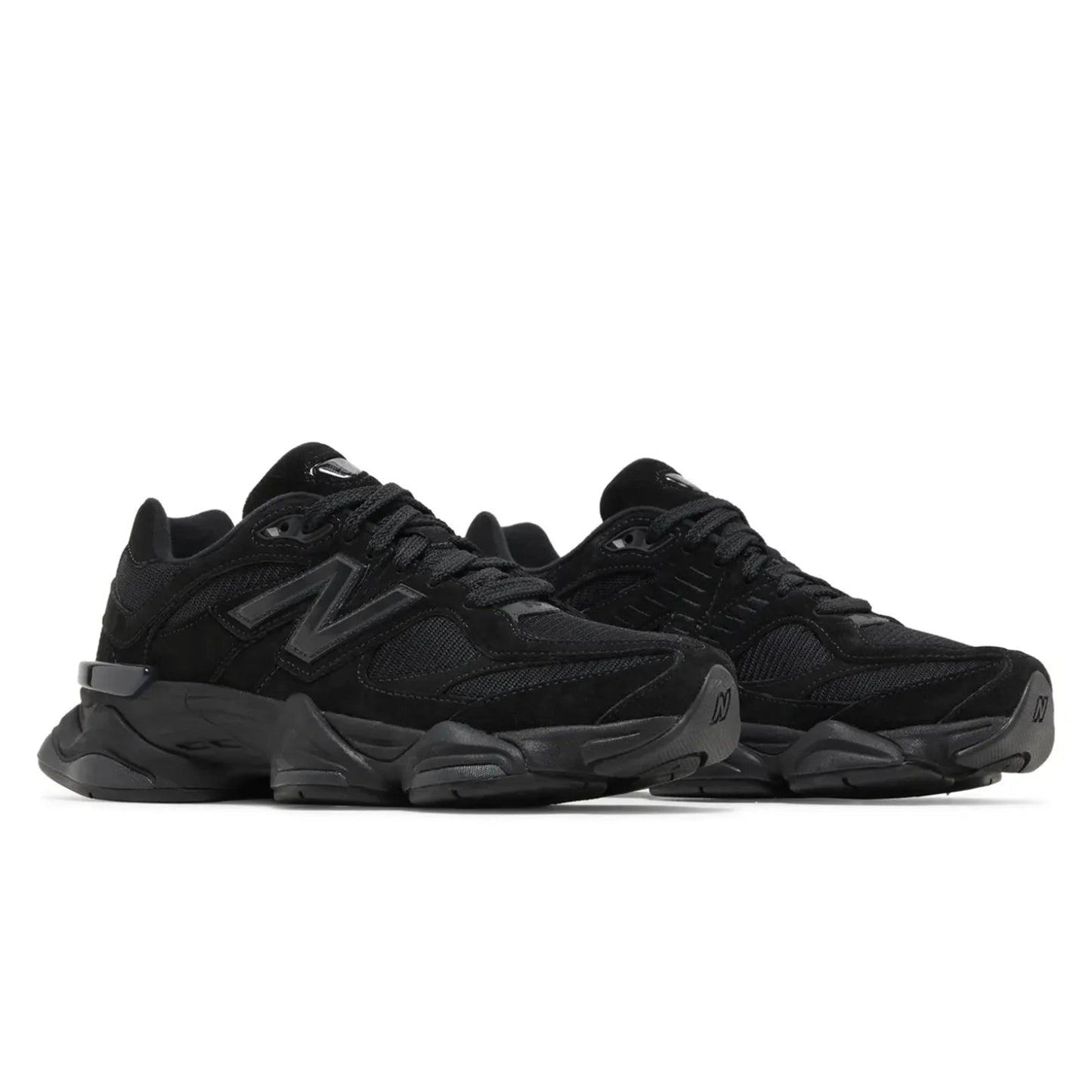 Black sneakers on a white background