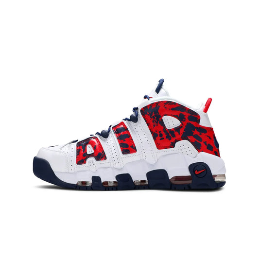 Nike Air More Uptempo Red Navy Camo