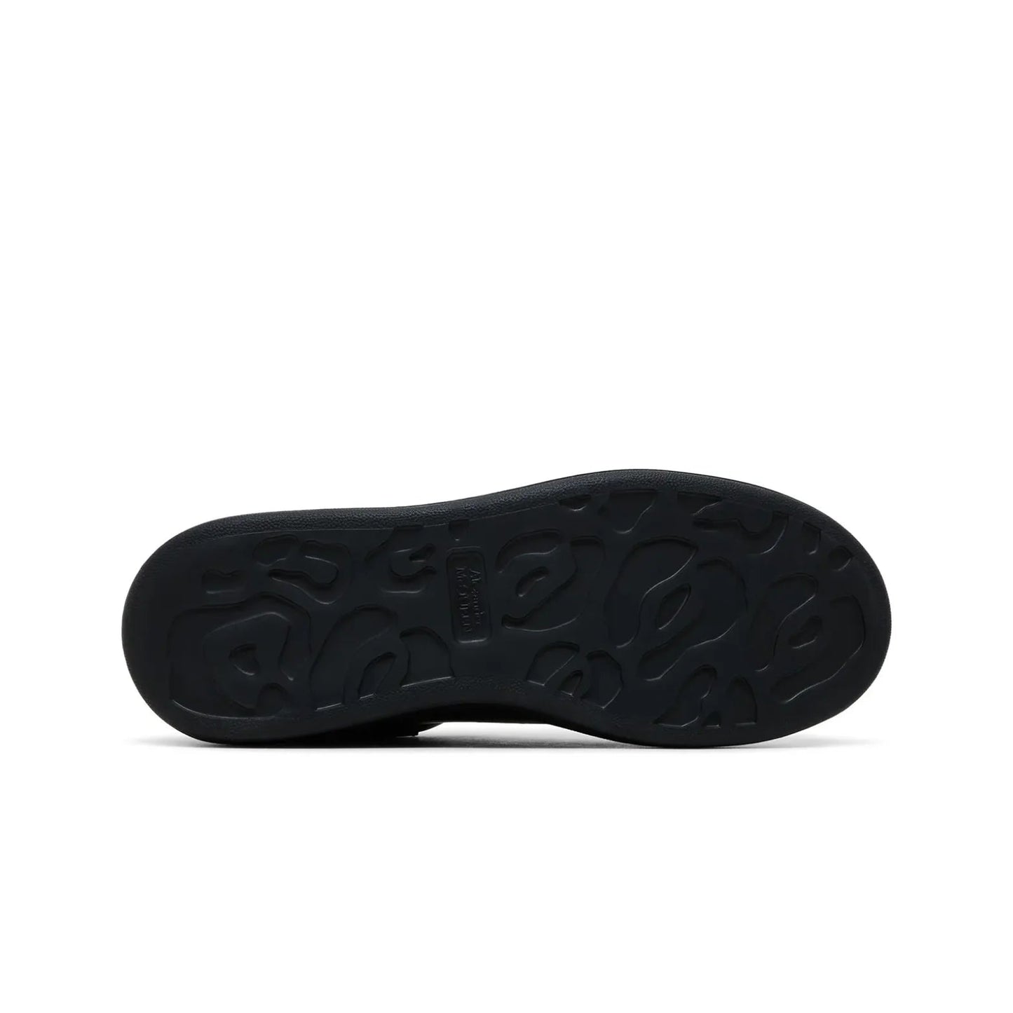 Black shoe sole on a white background