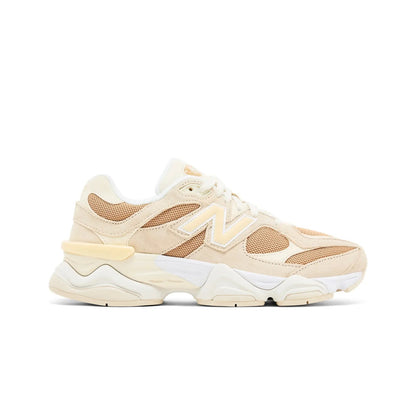 Beige sneaker with white sole on a white background