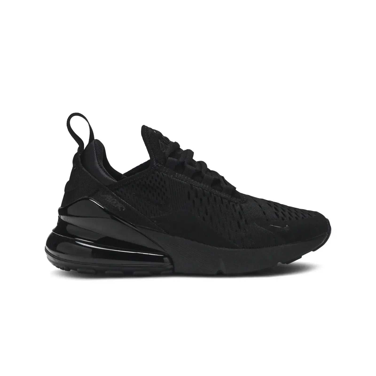 Black sneaker on a white background