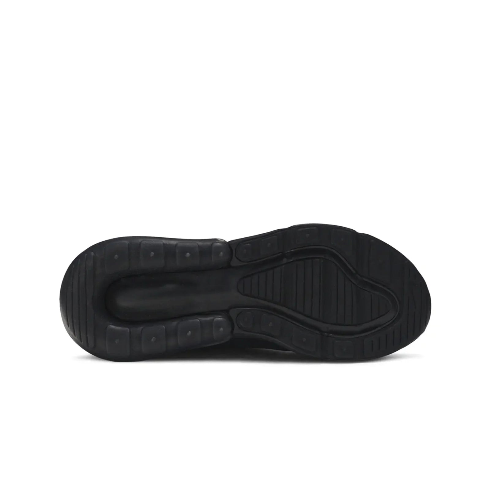 Black shoe sole on a white background