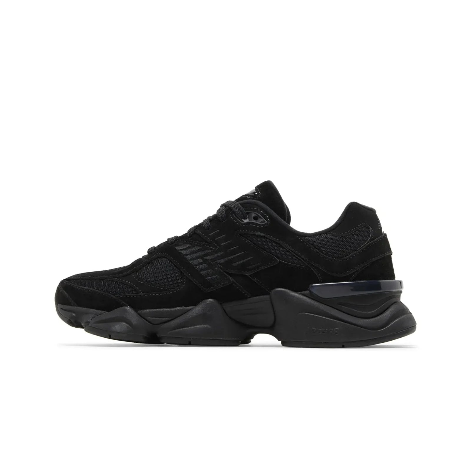 Black sneaker on a white background