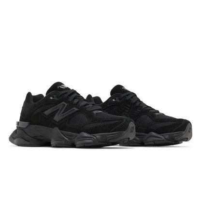 9060 Triple Black Suede