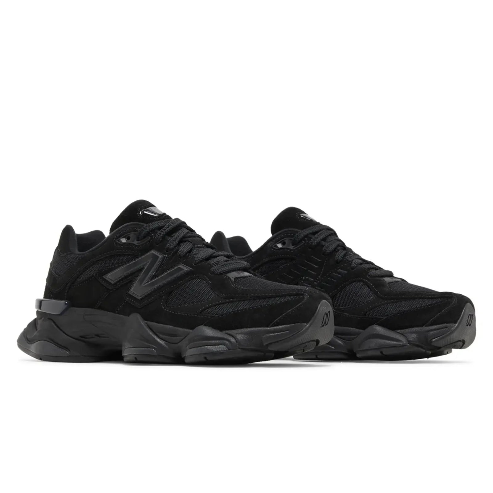 Black sneakers on a white background