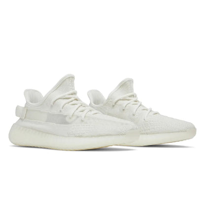 White sneakers on a white background
