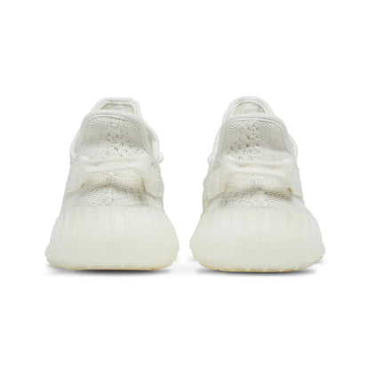 White sneakers on a white background