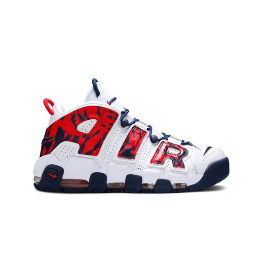 Nike Air More Uptempo Red Navy Camo