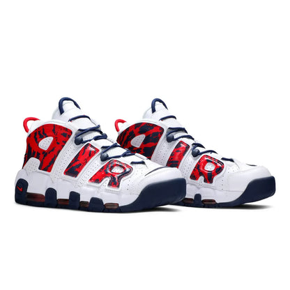 Nike Air More Uptempo Red Navy Camo