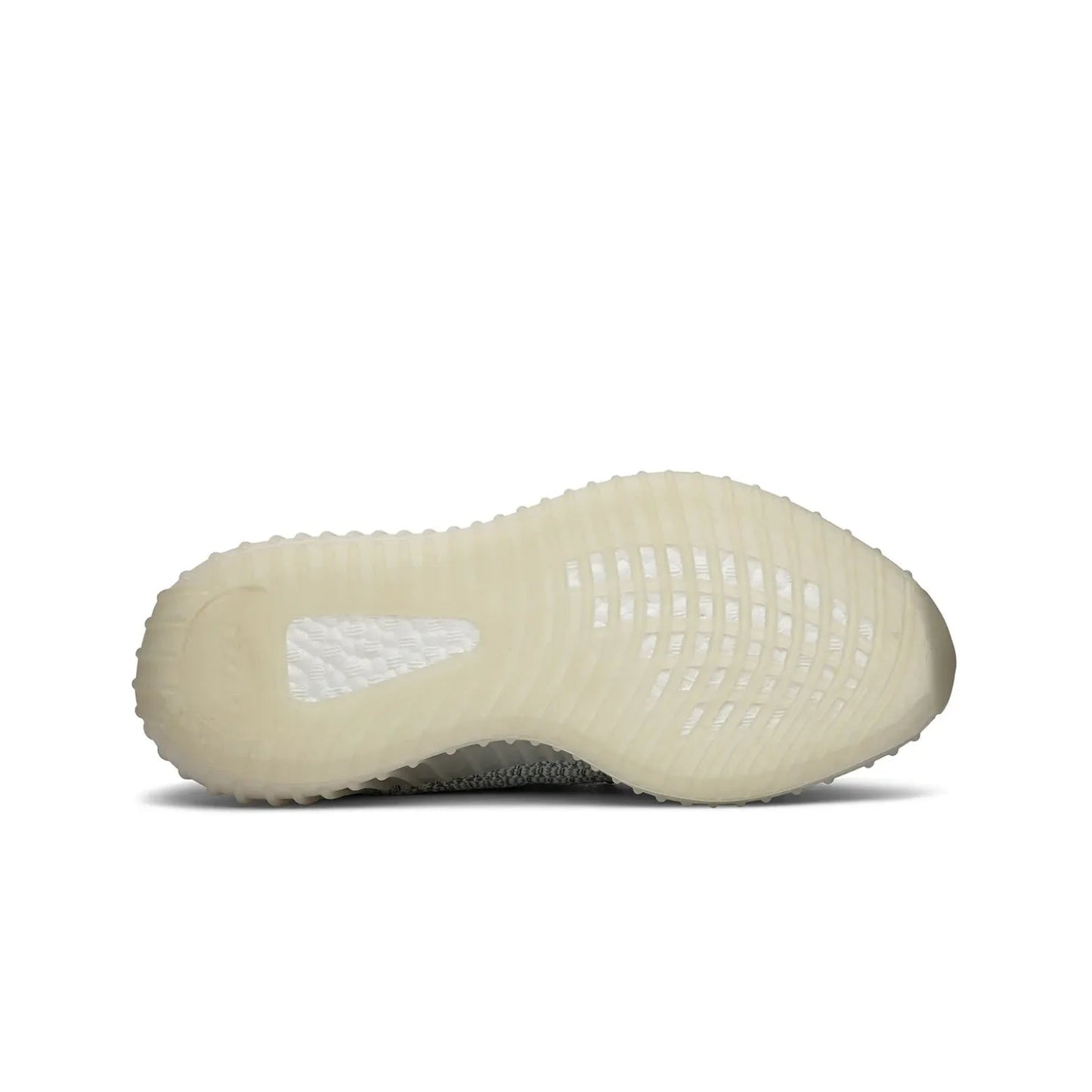White sneaker sole on a white background