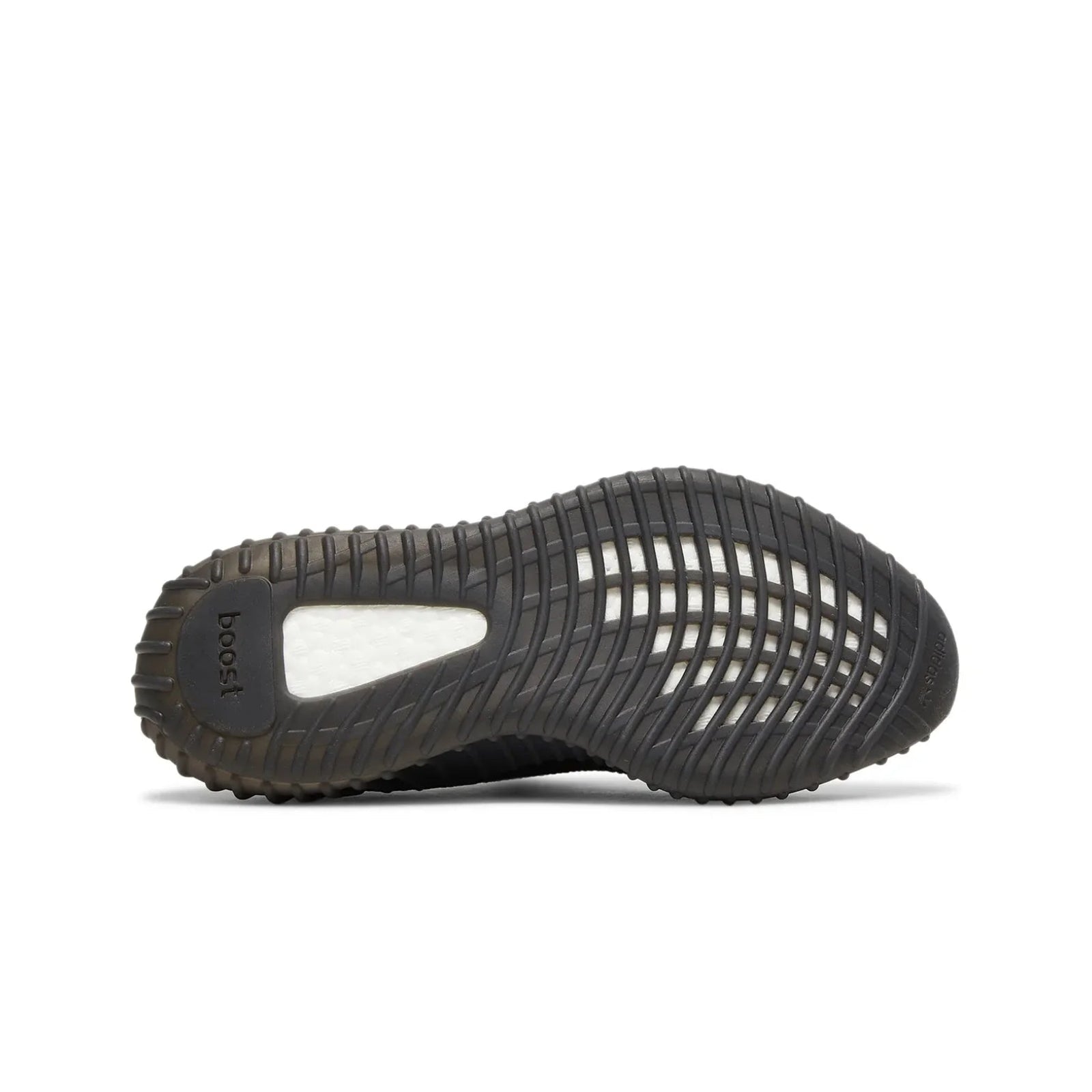 Black shoe sole on a white background