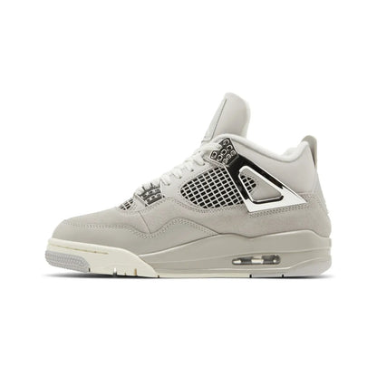 Beige sneakers on a white background