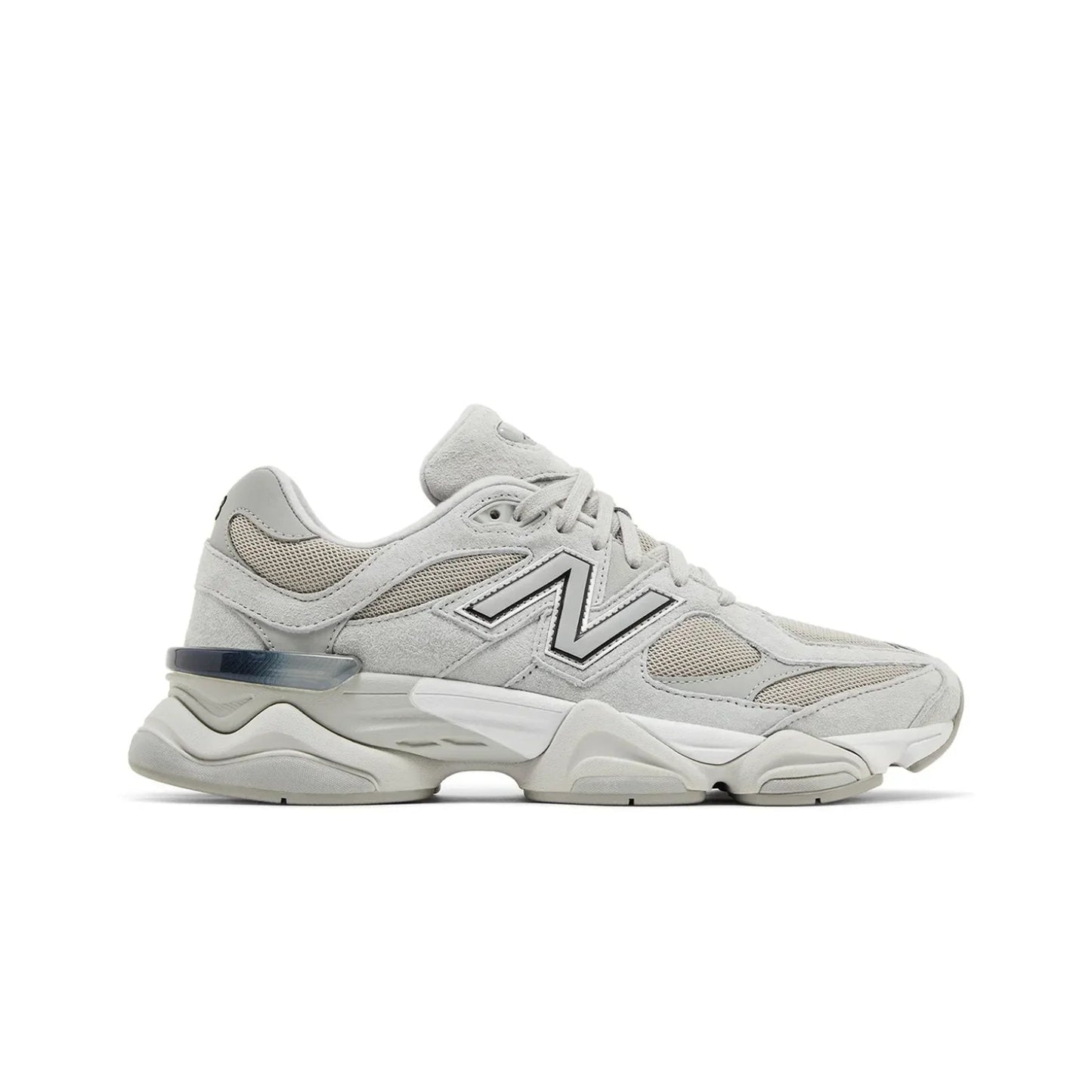 White sneaker with New Balance logo on a white background