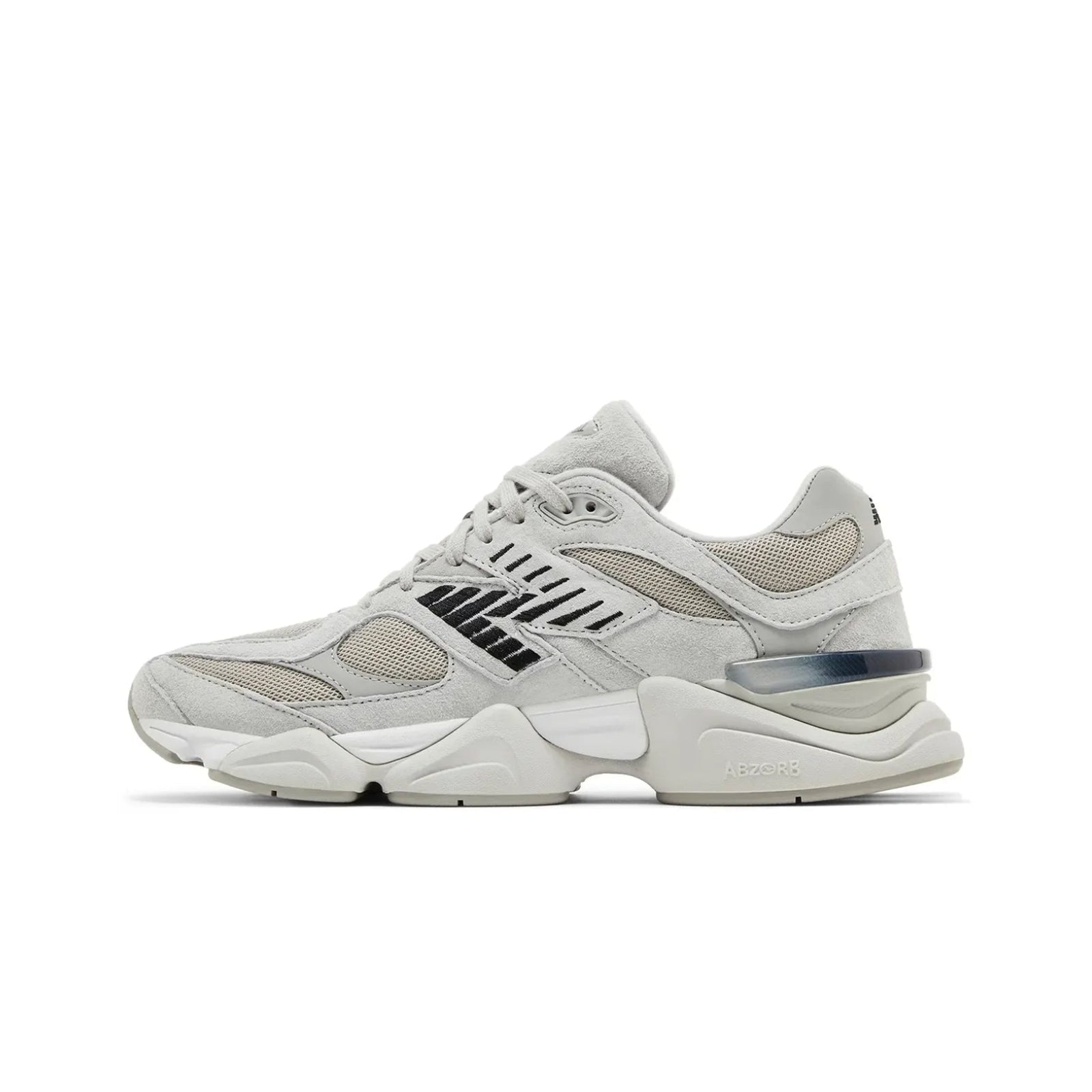 Gray sneaker on a white background