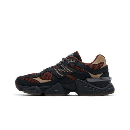 Black and brown sneaker on a white background