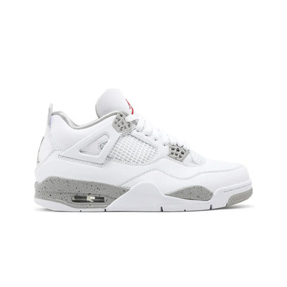 White sneaker with gray accents on a white background