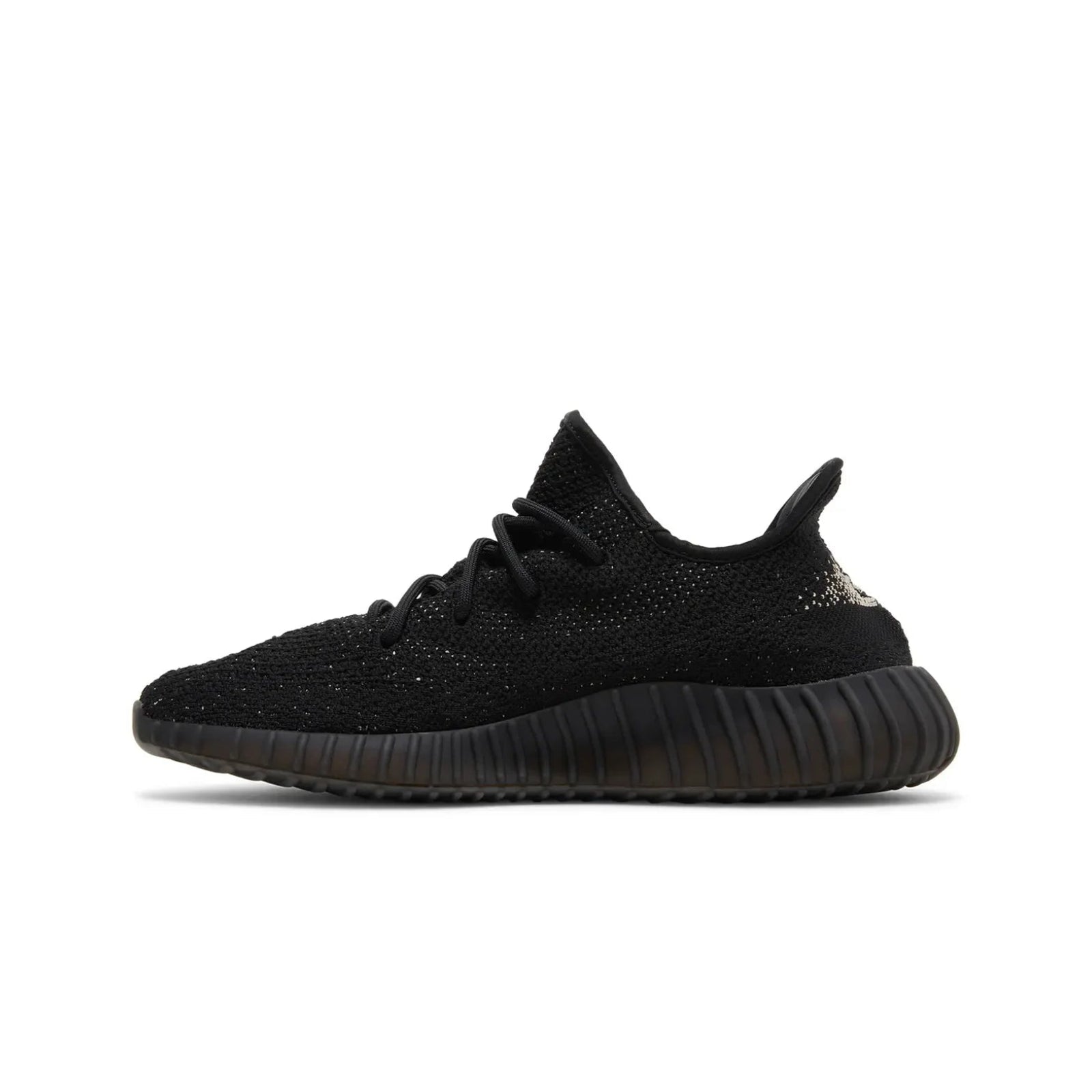 Black sneaker on a white background