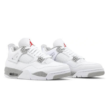 White sneakers with gray accents on a white background