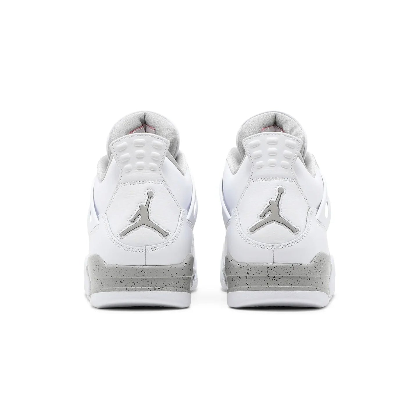 White sneakers with a logo on a white background