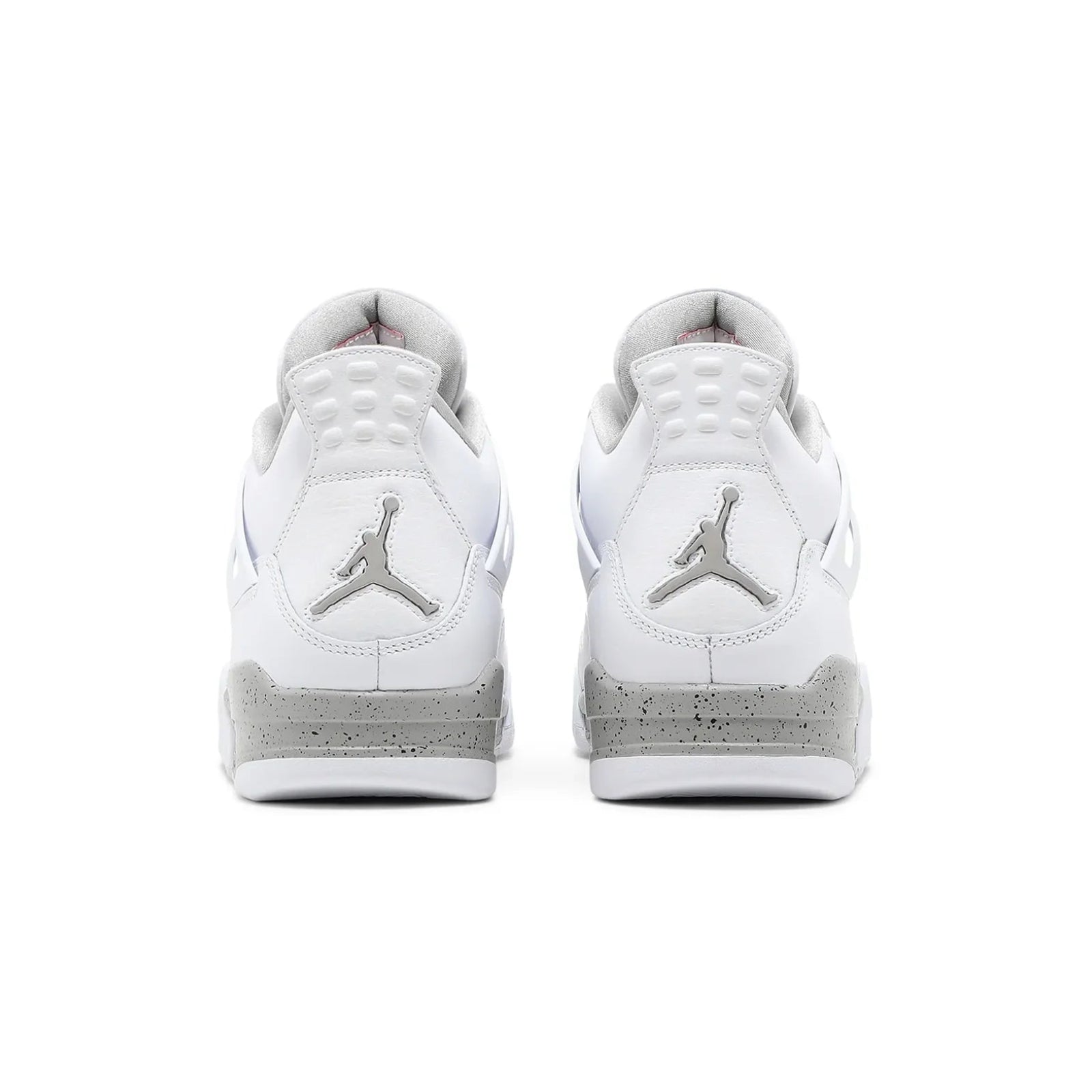 White sneakers with a logo on a white background