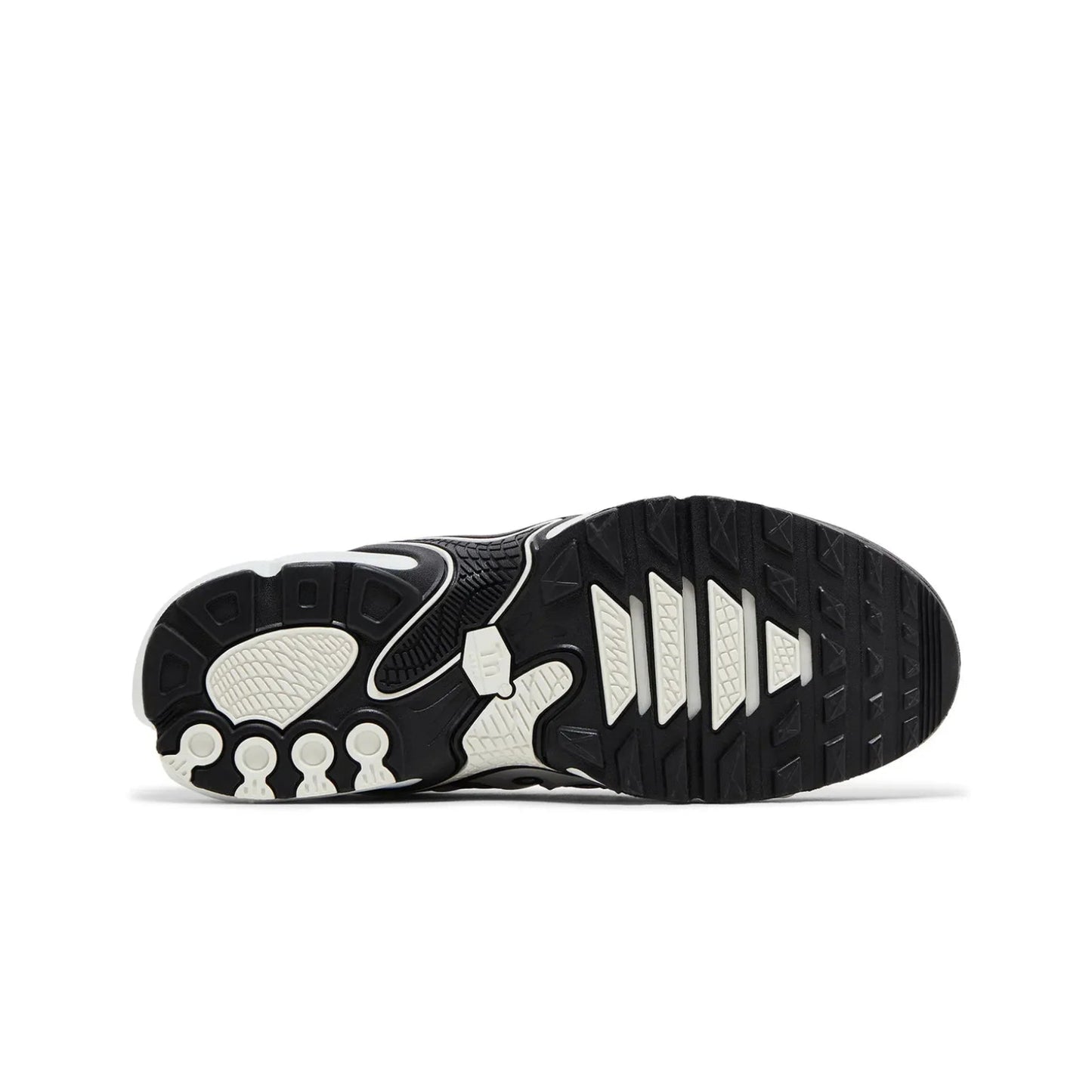 Black and white sneaker sole on a white background