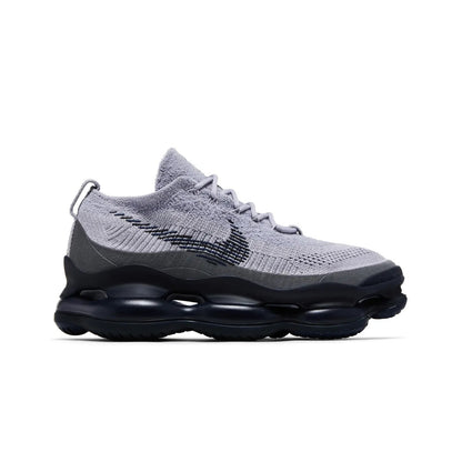 Gray and black sneaker on a white background