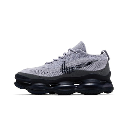 Gray and black sneaker on a white background