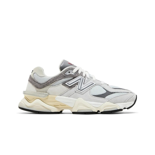 White and gray sneaker on a white background