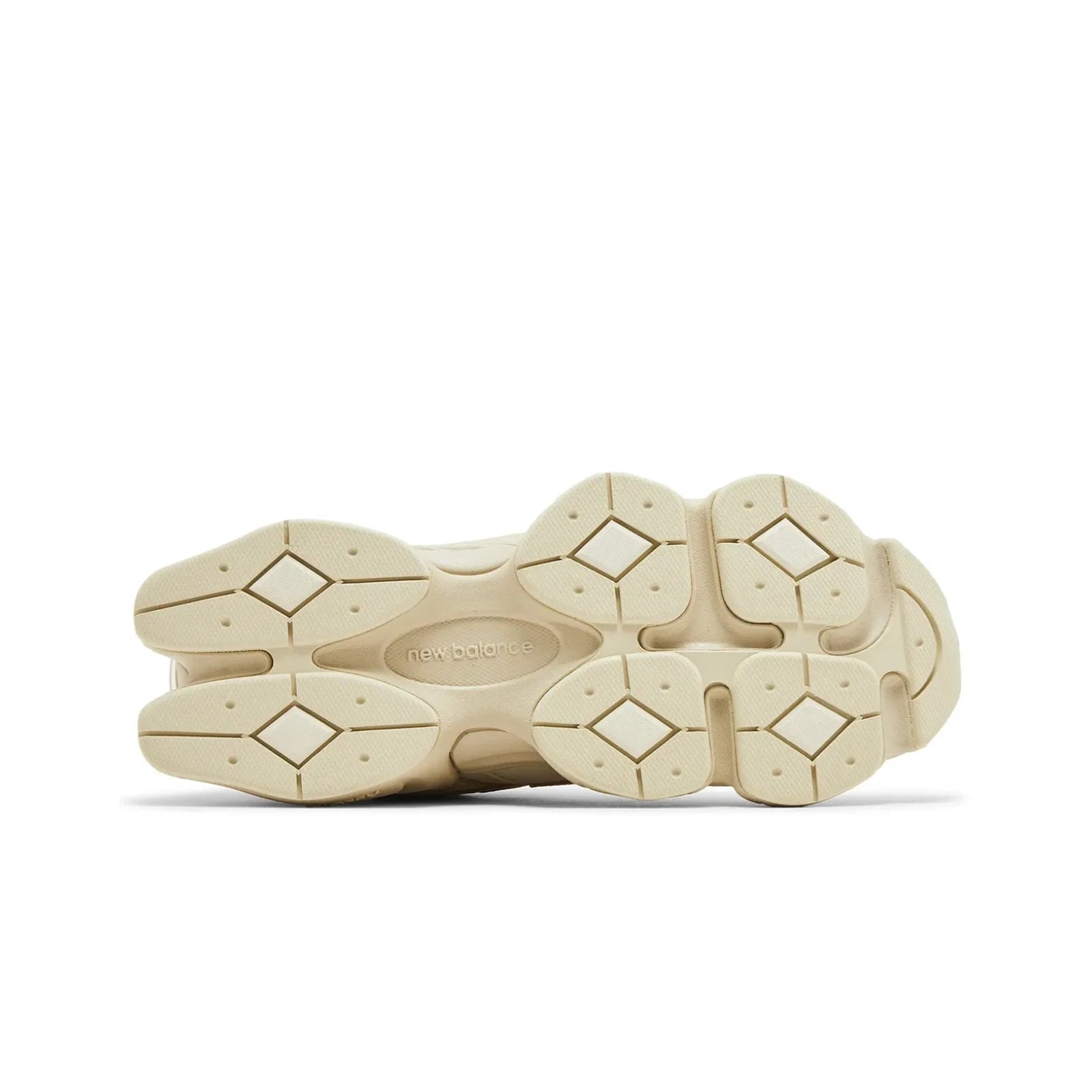 Beige sole of a shoe on a white background