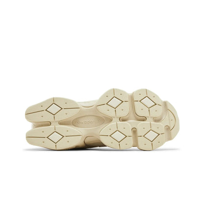 Beige sole of a shoe on a white background
