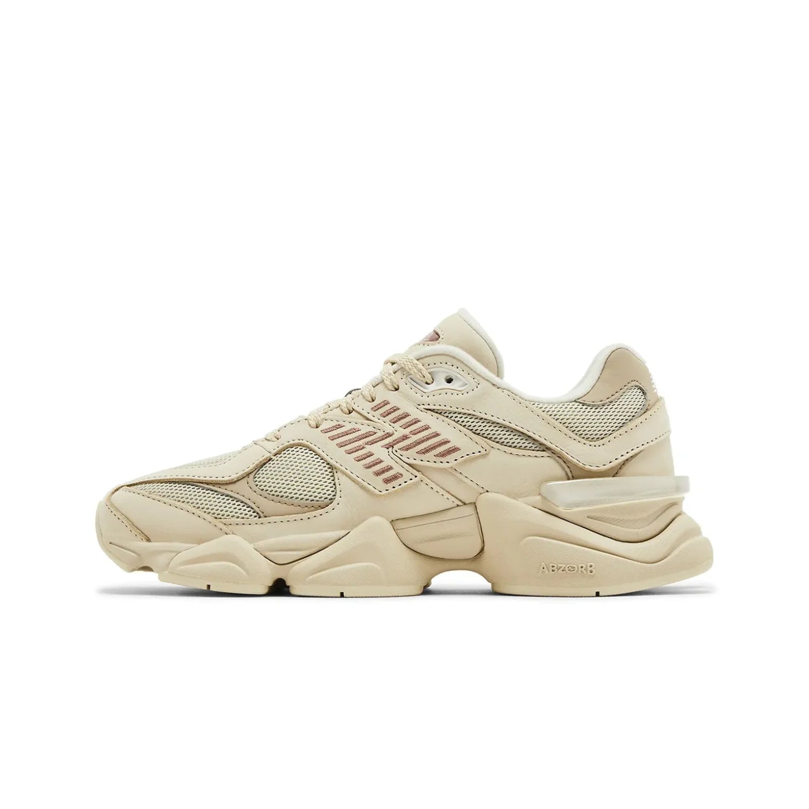 Beige sneaker on a white background
