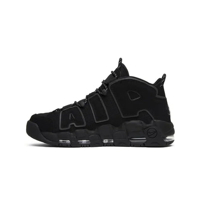 Air More Uptempo Triple Black Reflective
