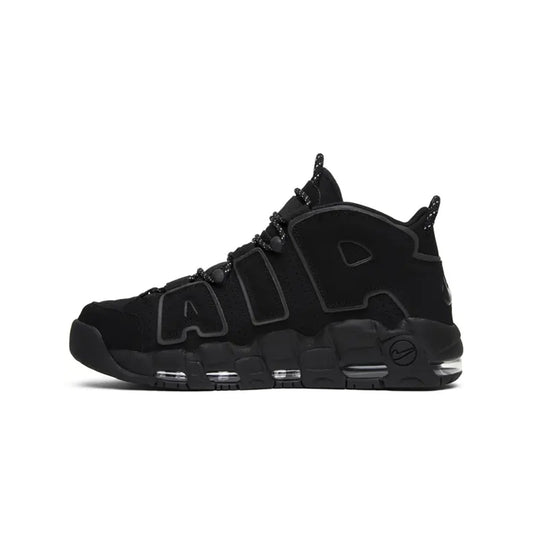 Air More Uptempo Triple Black Reflective
