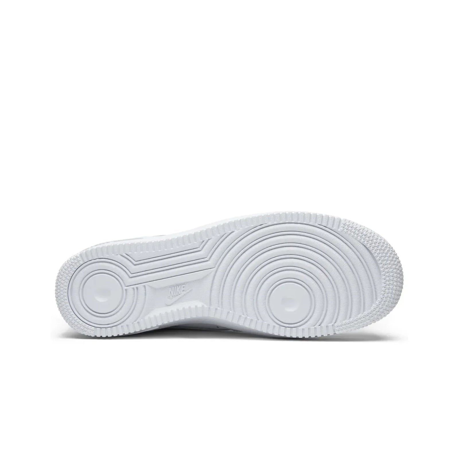 White sneaker sole on a white background
