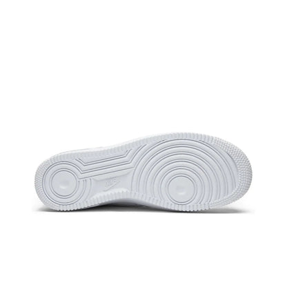 White sneaker sole on a white background