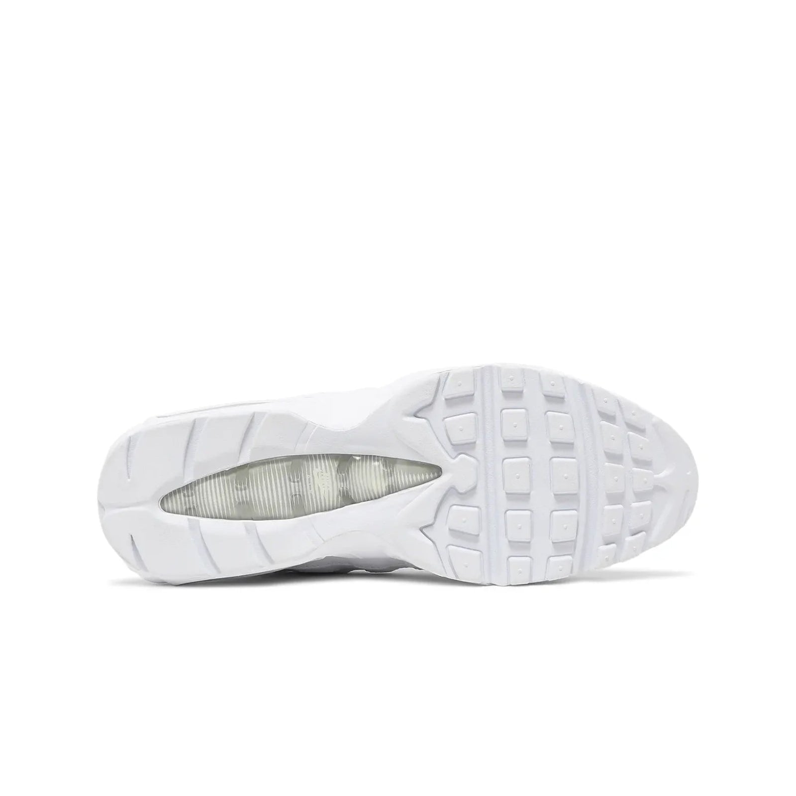 White sneaker sole on a white background