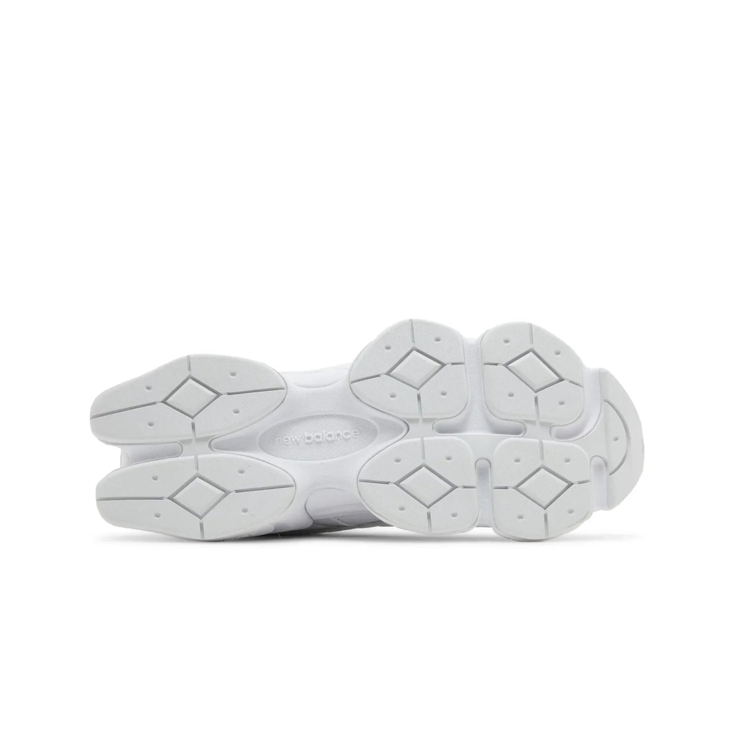 White shoe soles on a white background