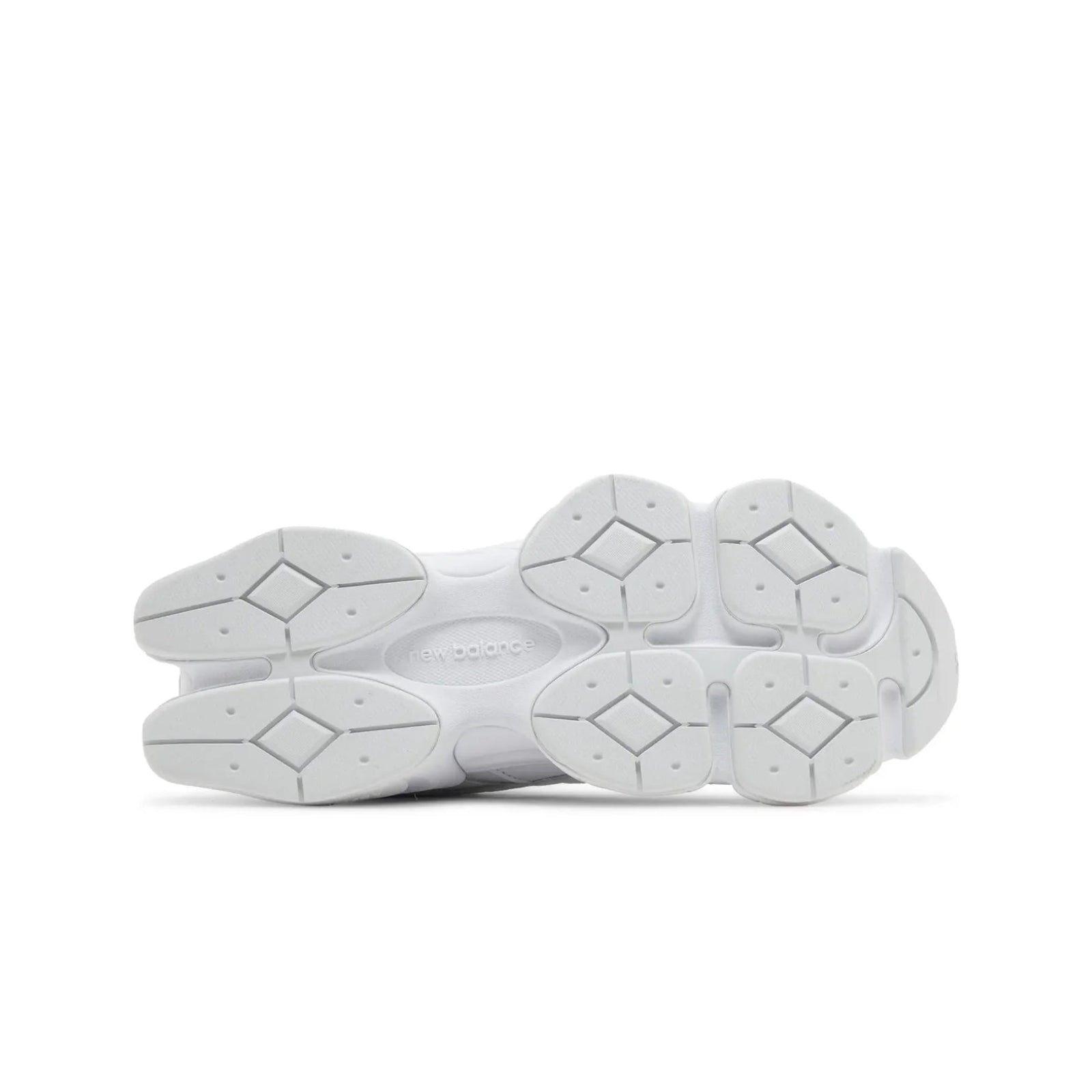 White shoe soles on a white background