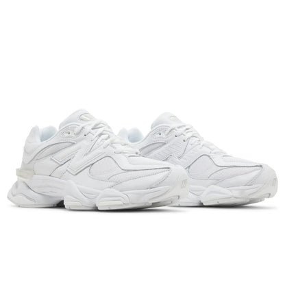 White sneakers on a white background