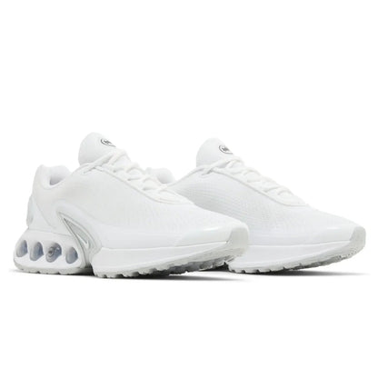 White sneakers on a white background