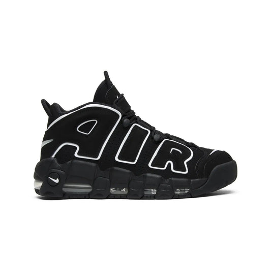 Black sneaker with 'AIR' branding on a white background