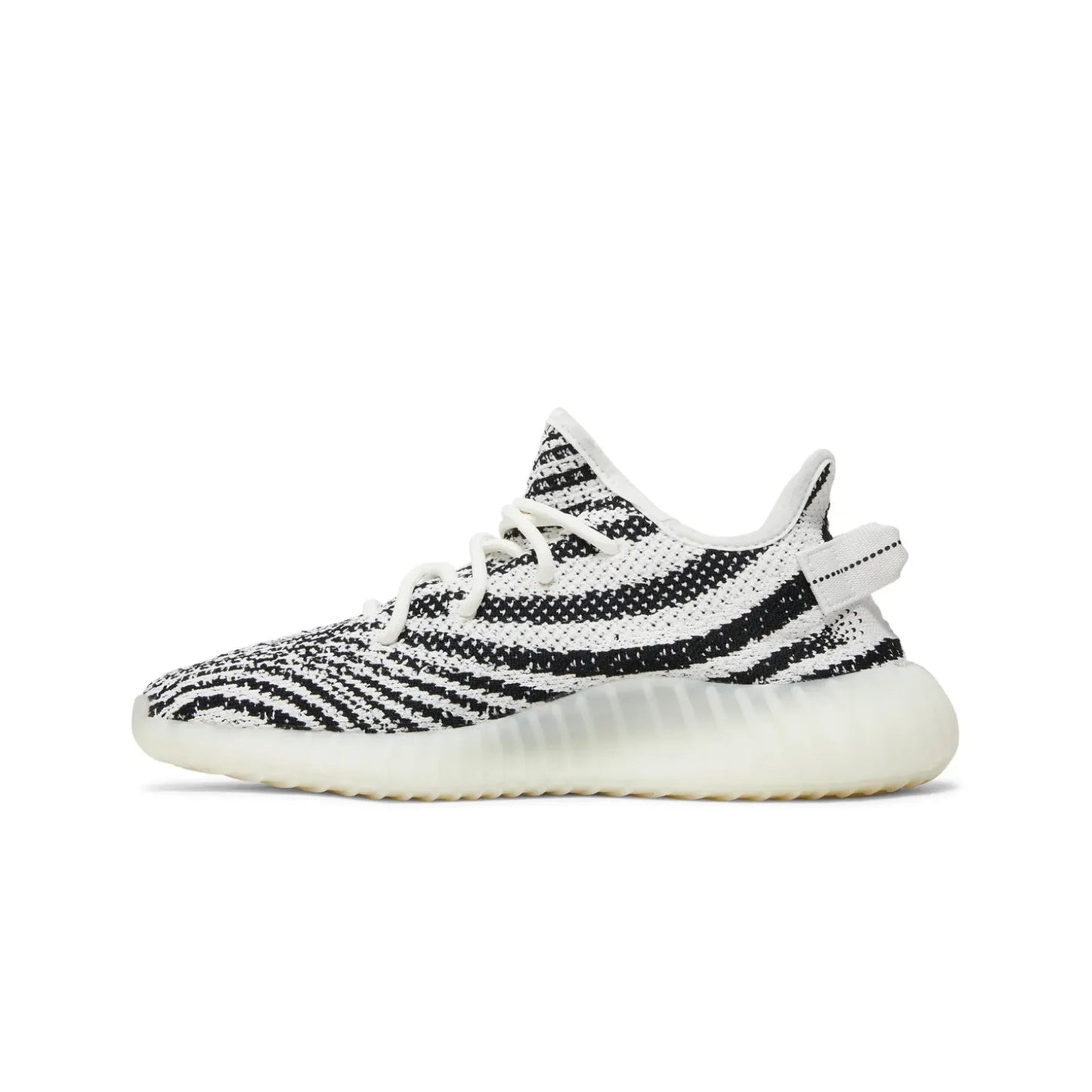 Black and white sneaker on a white background