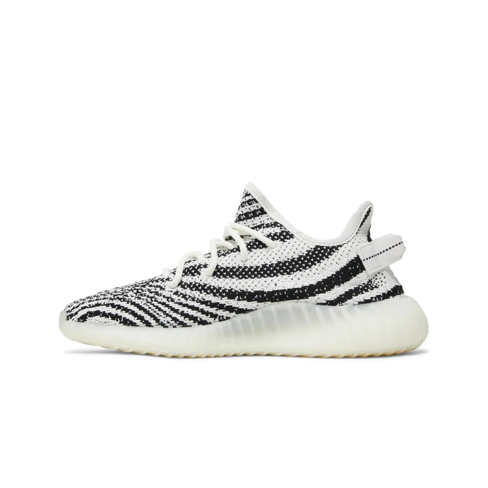 Black and white sneaker on a white background