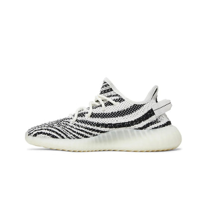 Black and white sneaker on a white background